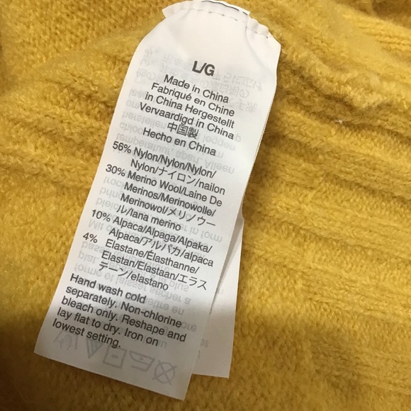 J. Crew mustard yellow mock neck soft sweater - Picture 6 of 6